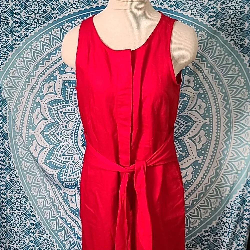Banana Republic Linen blend cropped jumpsuit